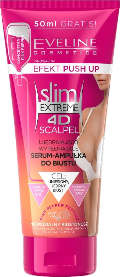 Serum-ampulë për gjoks për femra Eveline Cosmetics Slim Extreme 4D Scalpel Firming-Filling, 175ml