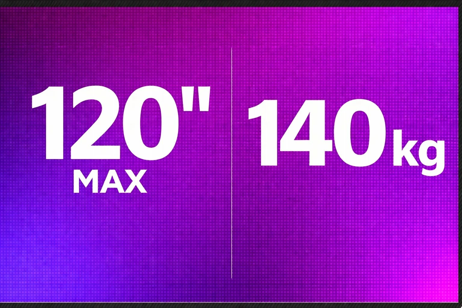 Mbajtëse muri për TV Art AR-97XXL 70-120" 140 kg Max VESA 1200x900 35 mm, e zezë