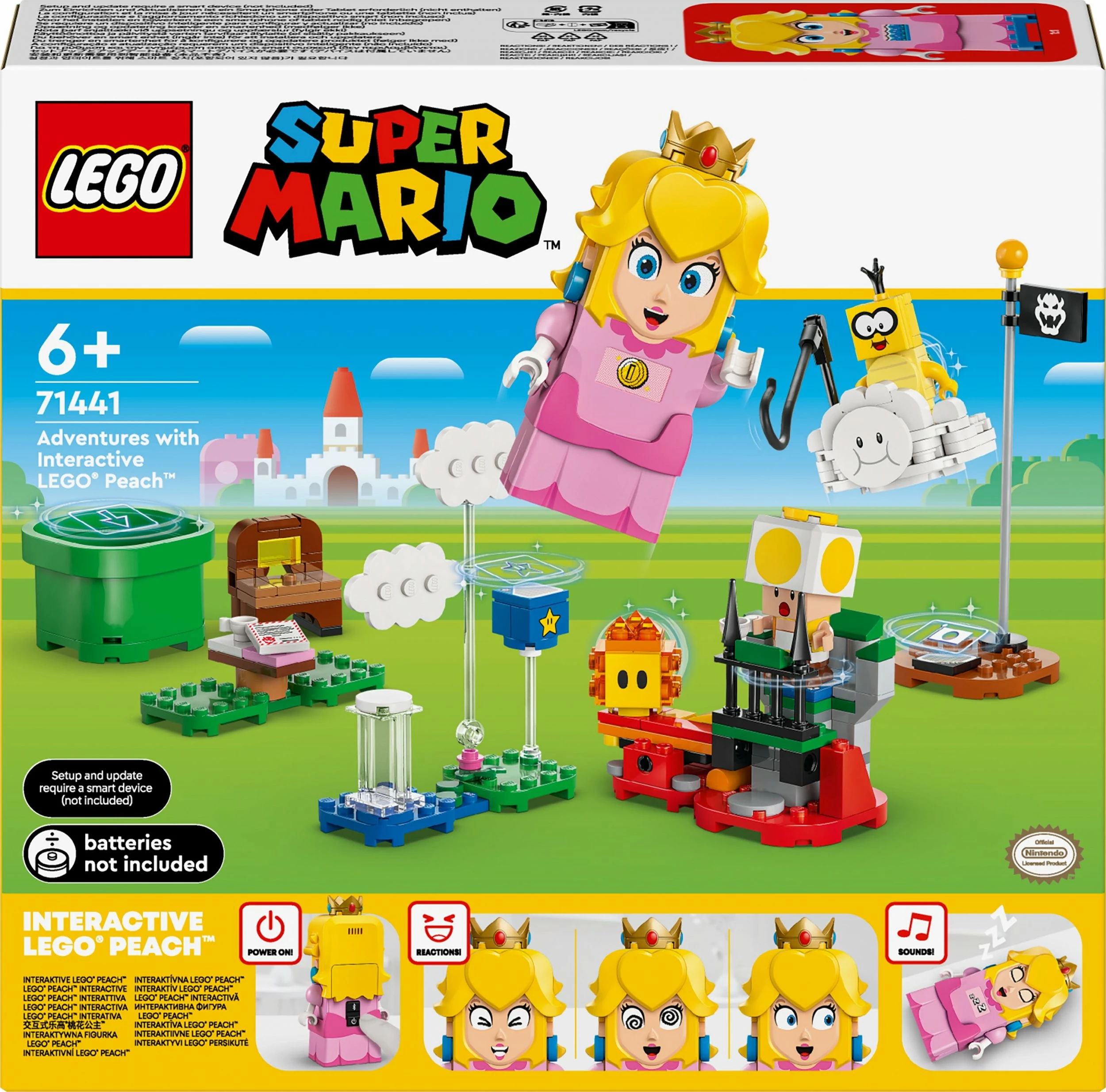 Set LEGO Super Mario, figurë interaktive LEGO Peach 71441, 208 copë