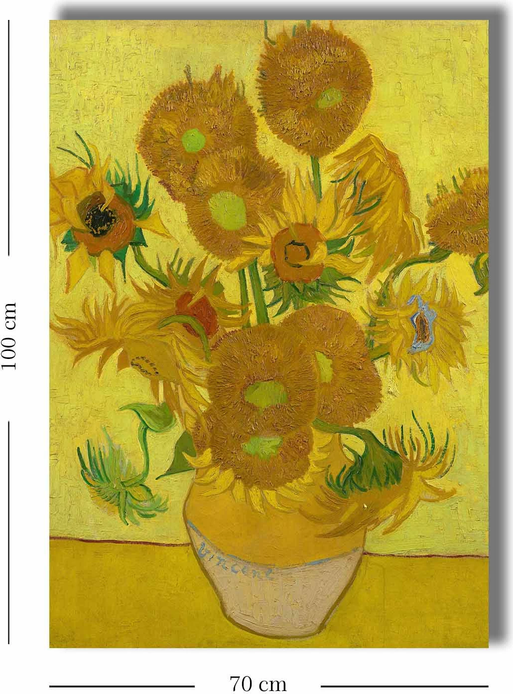 Pikturë dekorative në kanavacë, Wallity, 70100VANGOGH023, shumëngjyrëshe, 70x100cm