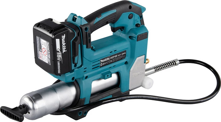 Pistoletë graso Makita DGP180Z, 18V Li-Ion, 475 ml, 690 bar, zorrë 1.2 m