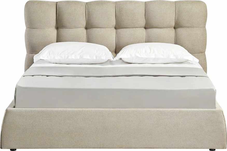 Krevat Chocolat, për dyshek 160x200cm, bezhë, 223x185x108