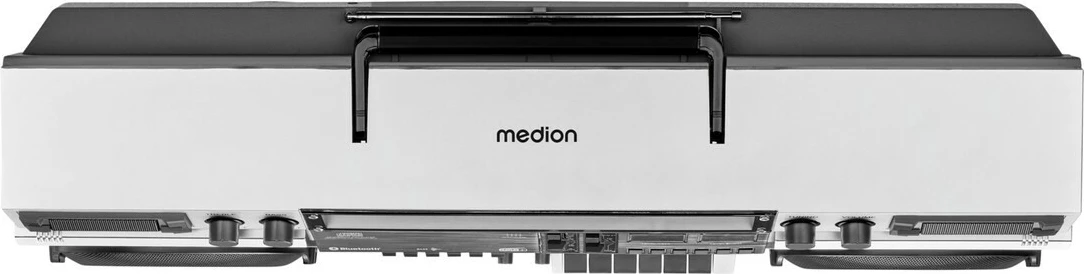 Boombox retro Medion P66538, Bluetooth, CD, kasetofon, bardhë
