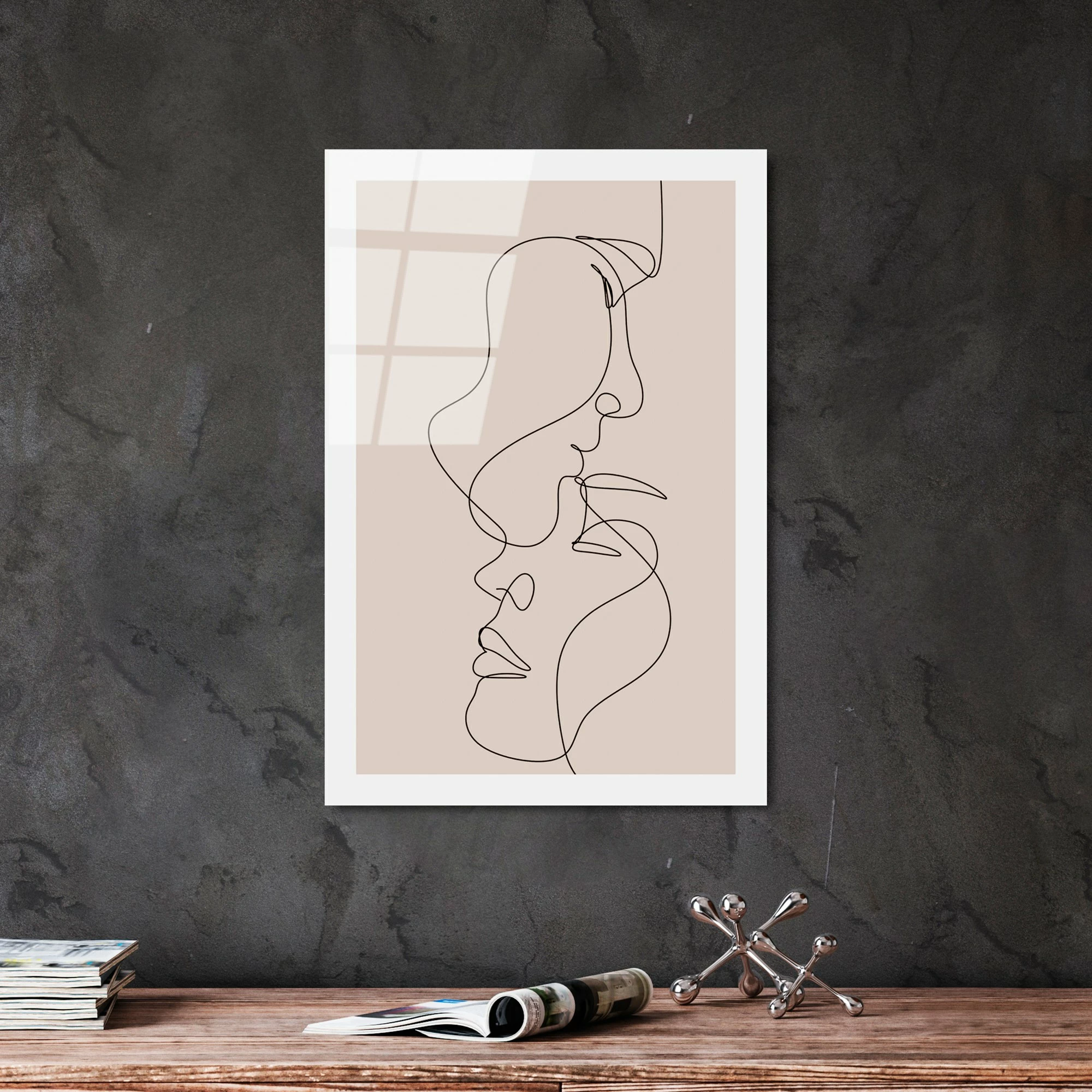Pikturë dekorative prej xhami të temperuar, Wallity UV-1038, 30x45cm