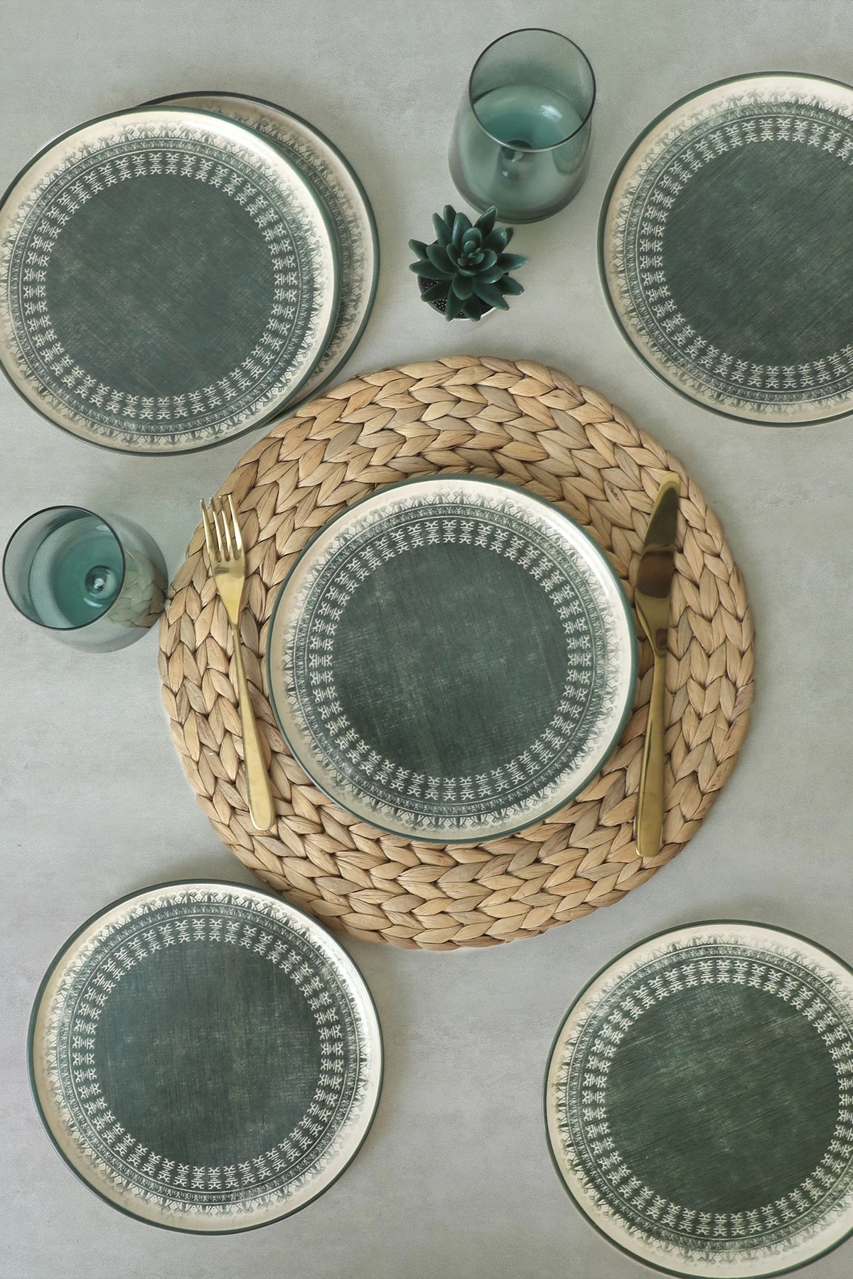 Set për shërbim torte (6 copë), Hermia Concept, krem, X0001531400000000000000000