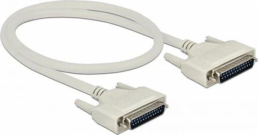 Kabllo seriale DeLOCK D-Sub 25 Pin mashkull në mashkull, 0.5 m, bezhë