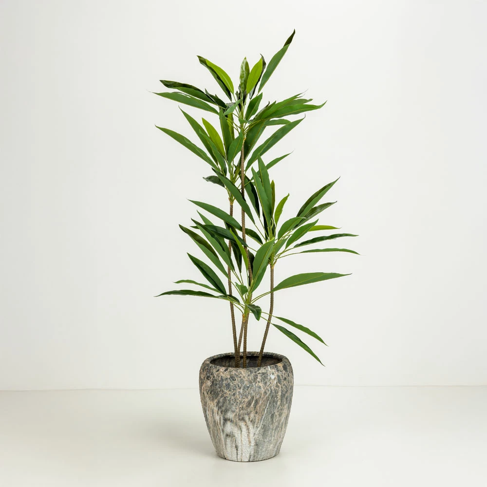 Set vazo GASHER 3 copë, qeramikë, antracit-bezhë, 42x42x35