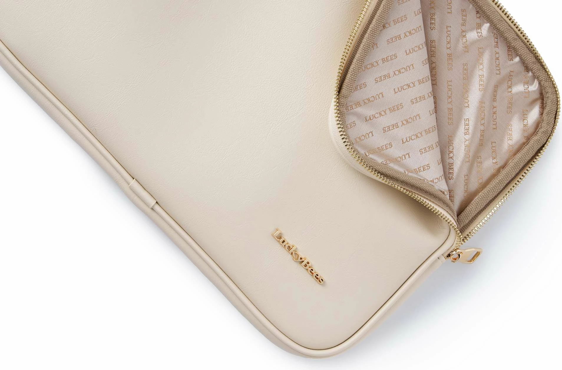 Çantë laptopi Lucky Bees, Harper, krem
