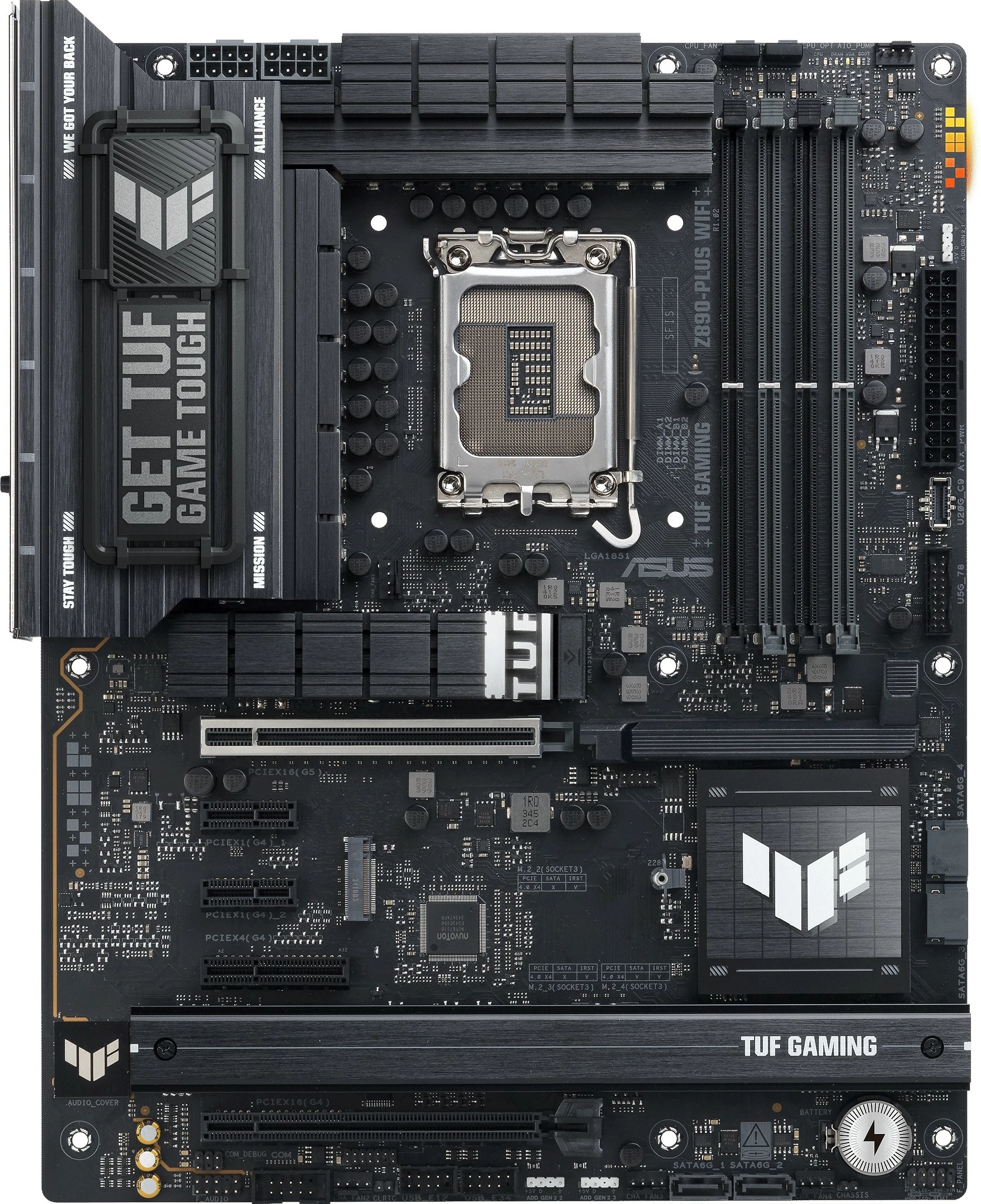 Pllakë amë ASUS TUF GAMING Z890-PLUS WIFI, Intel, LGA 1851, DDR5, 192 GB