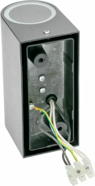 Ndriçues muri i jashtëm GTV TIAGO LD-TIAGOGU10D-20, 2x GU10, 230V, IP54, i zi