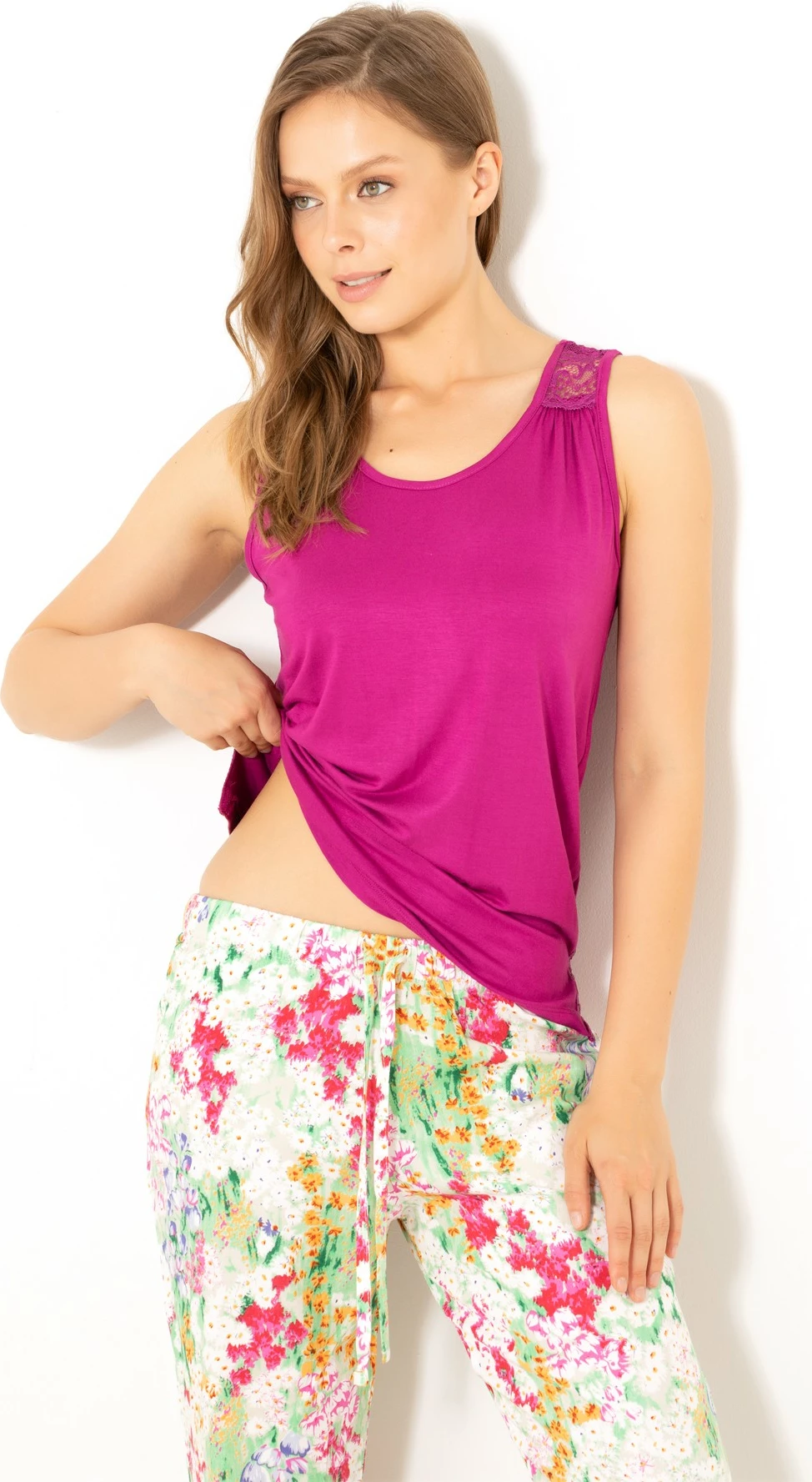 Set pizhamash për gra, Jumeon, magenta, 002-000230