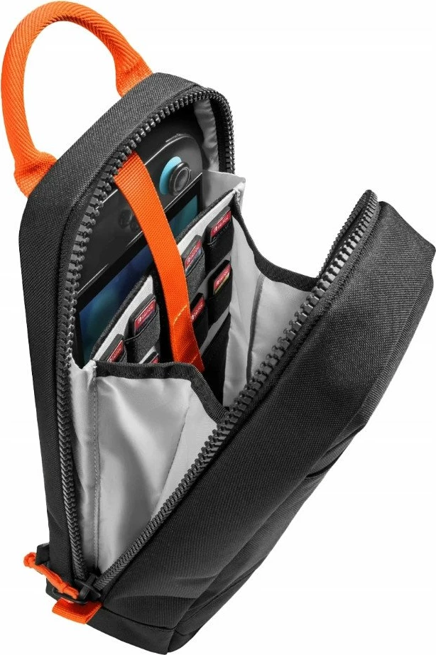 Çantë mbrojtëse Yaxo Huron për Nintendo Switch/Switch OLED/Switch 2, waterproof, me rrip të rregullueshëm, e zezë