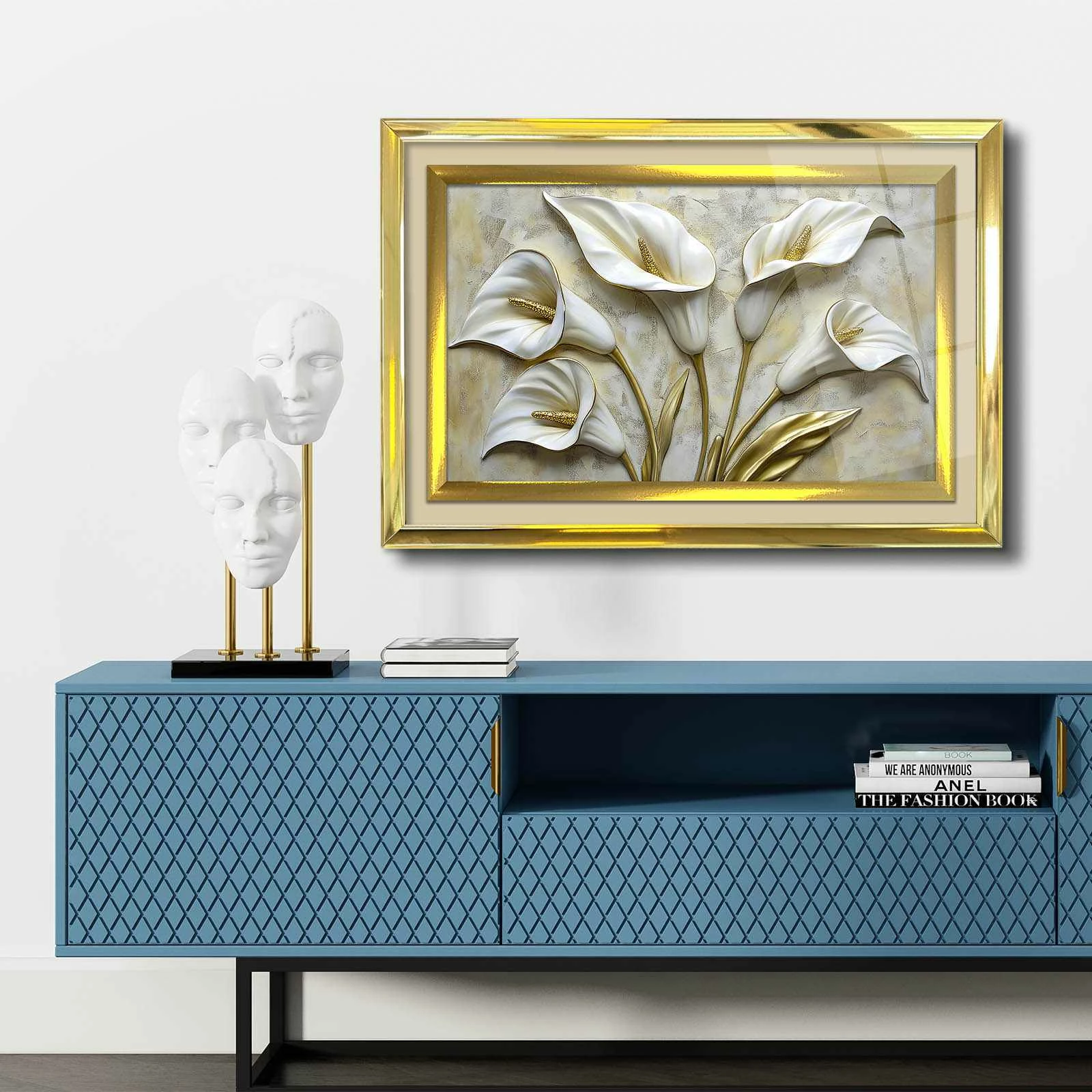 Pikturë dekorative me kornizë, Wallity, 4363Kromaltınct - 029, shumëngjyrëshe, 43x65cm