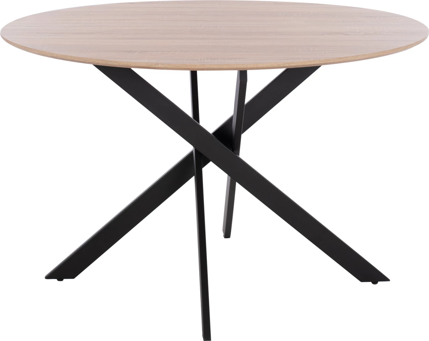 Tavolinë Rosario, sipërfaqe MDF sonama & këmbë metalike FH8742.01 Φ120Χ75 cm