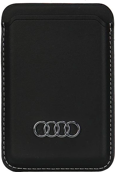Mbështjellës Audi Synthetic Leather me magnet MagSafe, për iPhone, i zi