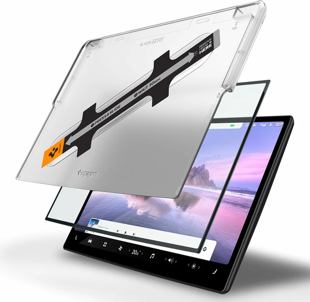 Xham mbrojtës Spigen Glas.tR EZ Fit për Tesla Model X 2022 / Model S 2021, Transparent