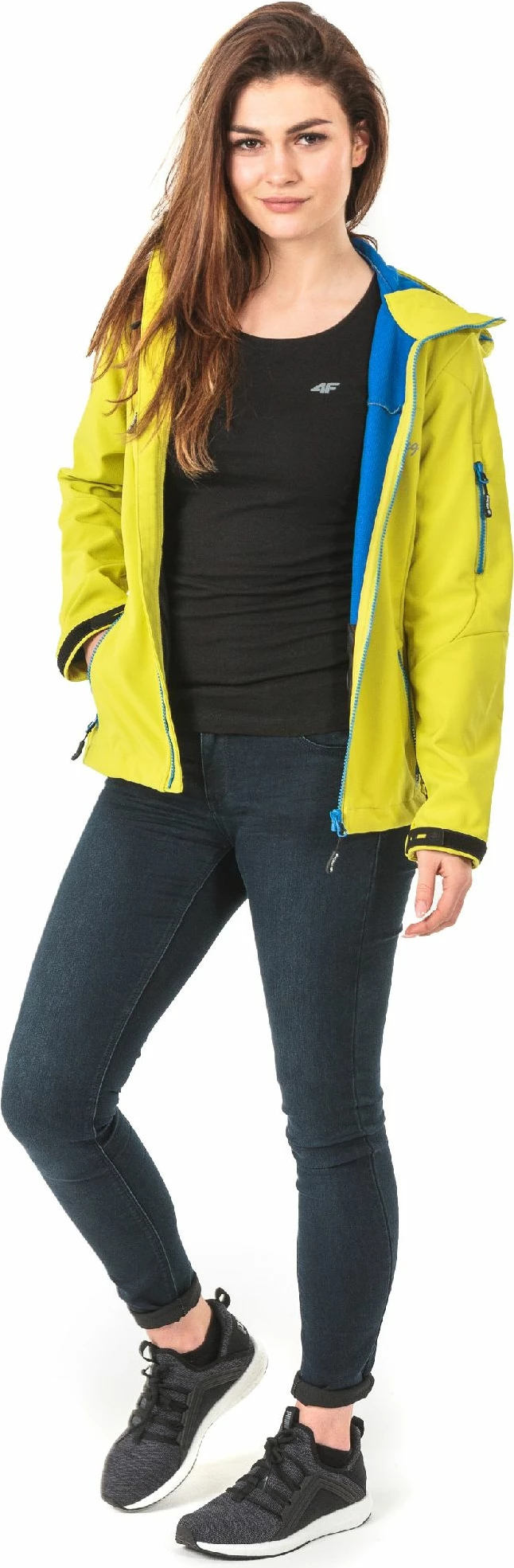Xhaketë për femra Viking Eva 7007515S, softshell 4-way stretch, madhësia S, e verdhë