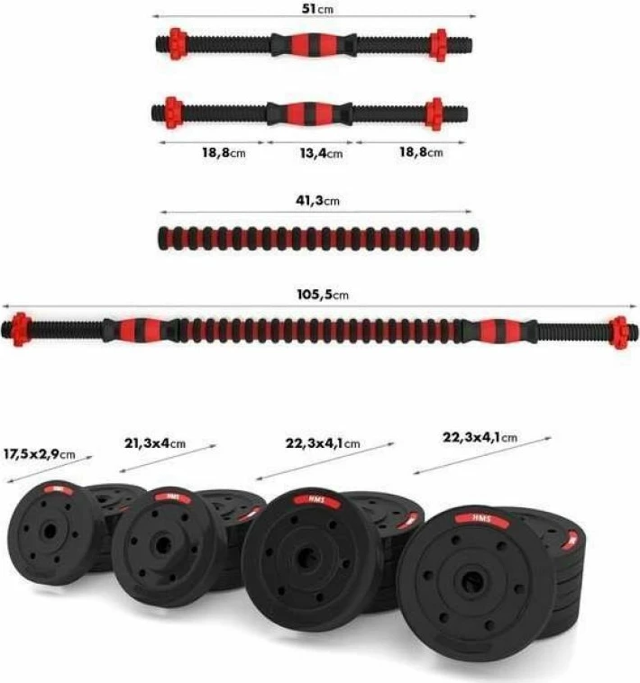 Shufër trajnimi HMS, e kuqe/zezë