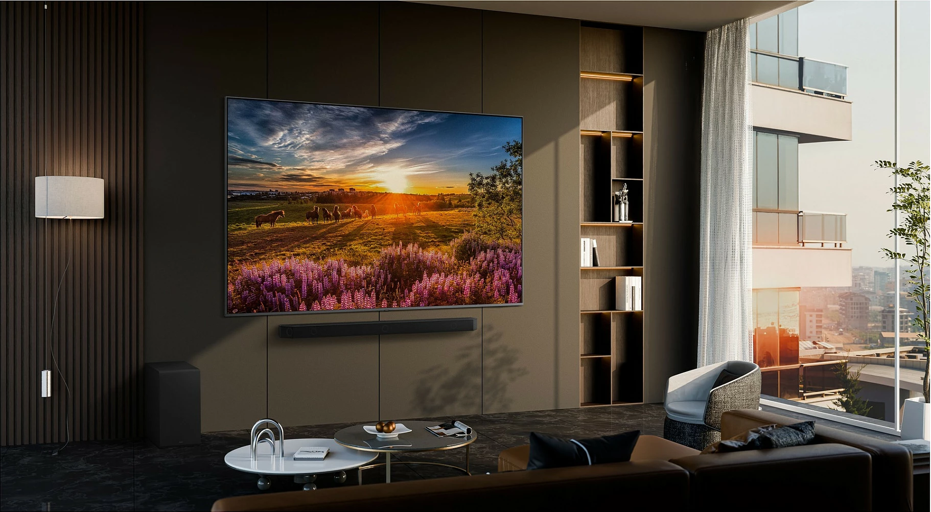 Televizor QLED Samsung GQ85Q80DATXZG, 85", 4K UHD, 120Hz, HDR10+, Wi‑Fi/Bluetooth, Eclipse Silver