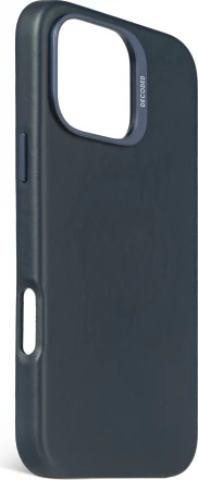 Mbështjellës Decoded Leather Backcover MagSafe për iPhone 16 Pro Max, kaltër