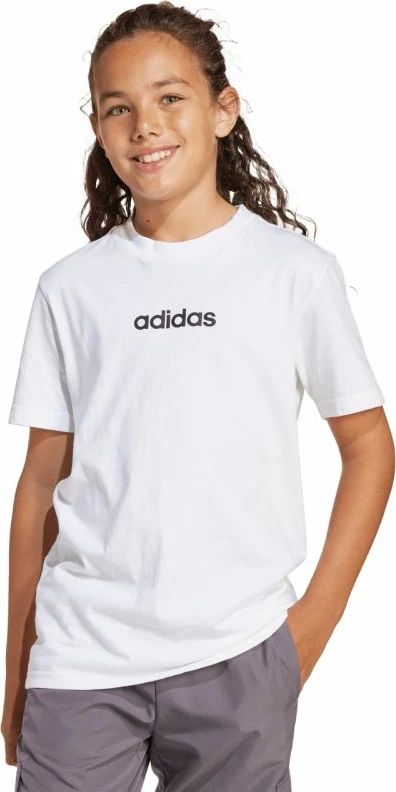 Maicë fëmijësh adidas Essentials JC9747, e bardhë