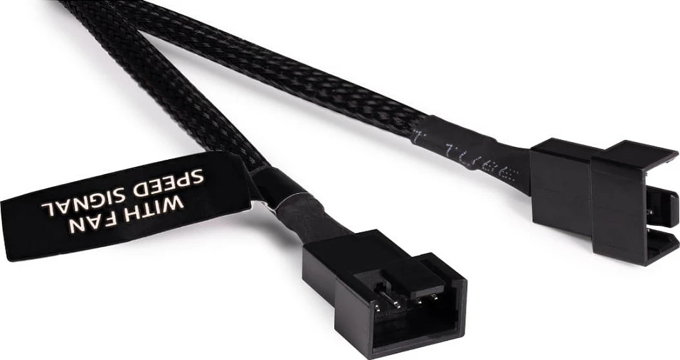 Kabllo zgjatëse ventilatori Alphacool 4-Pin në 4-Pin, 15cm, e zezë