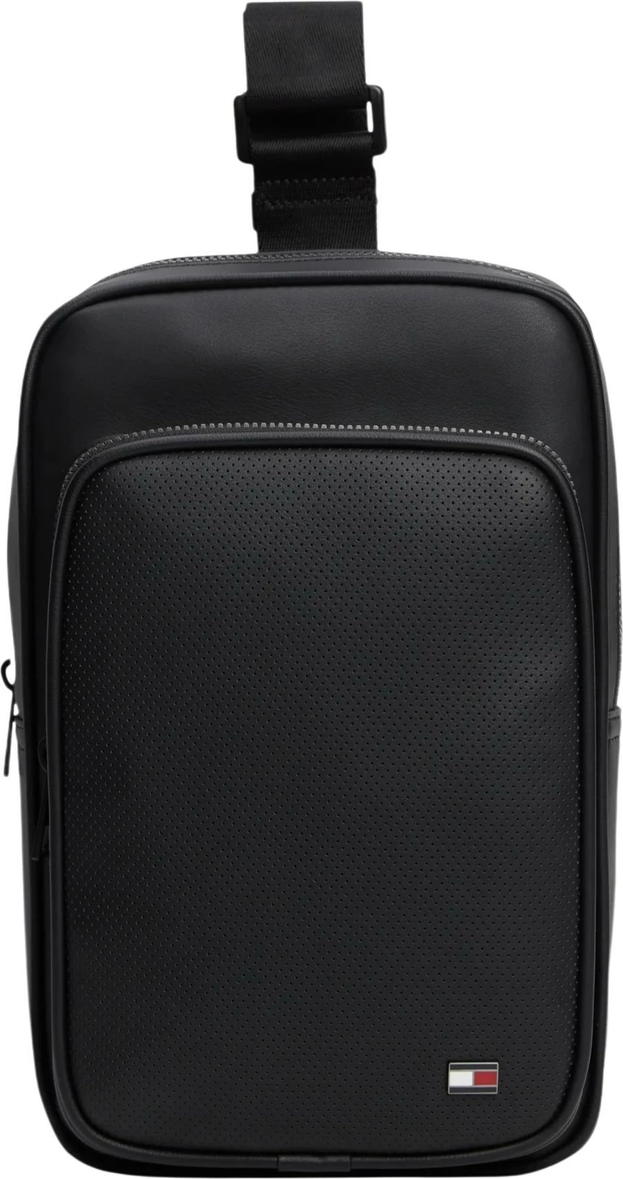 Çantë crossbody për meshkuj Tommy Hilfiger TH Foundation Sling Bag AM0AM14757, e zezë