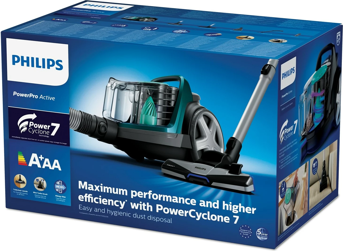 Fshesë me korrent Philips 5000 series FC9555/09, Jeshile