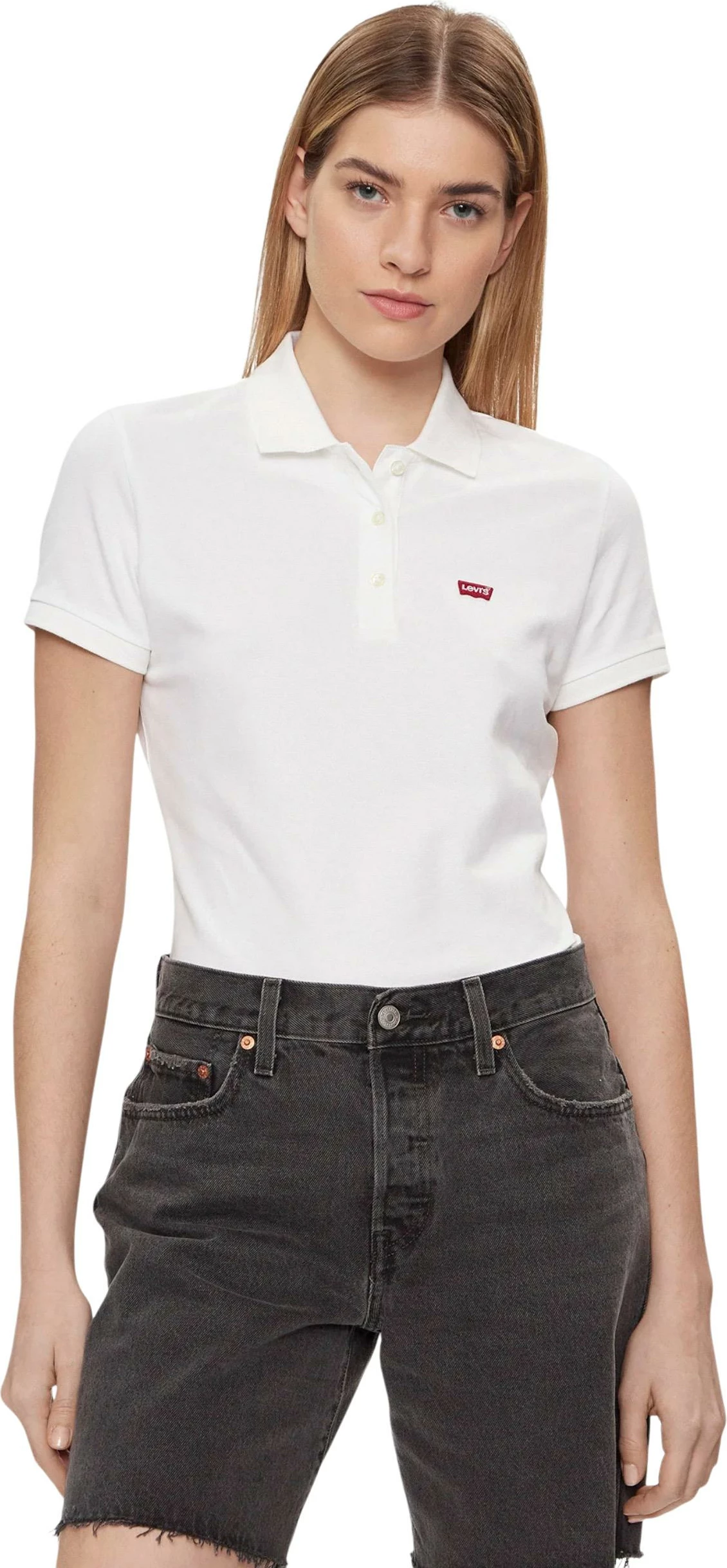 Maicë polo për femra Levi's HM POLO 52599-0000, e bardhë