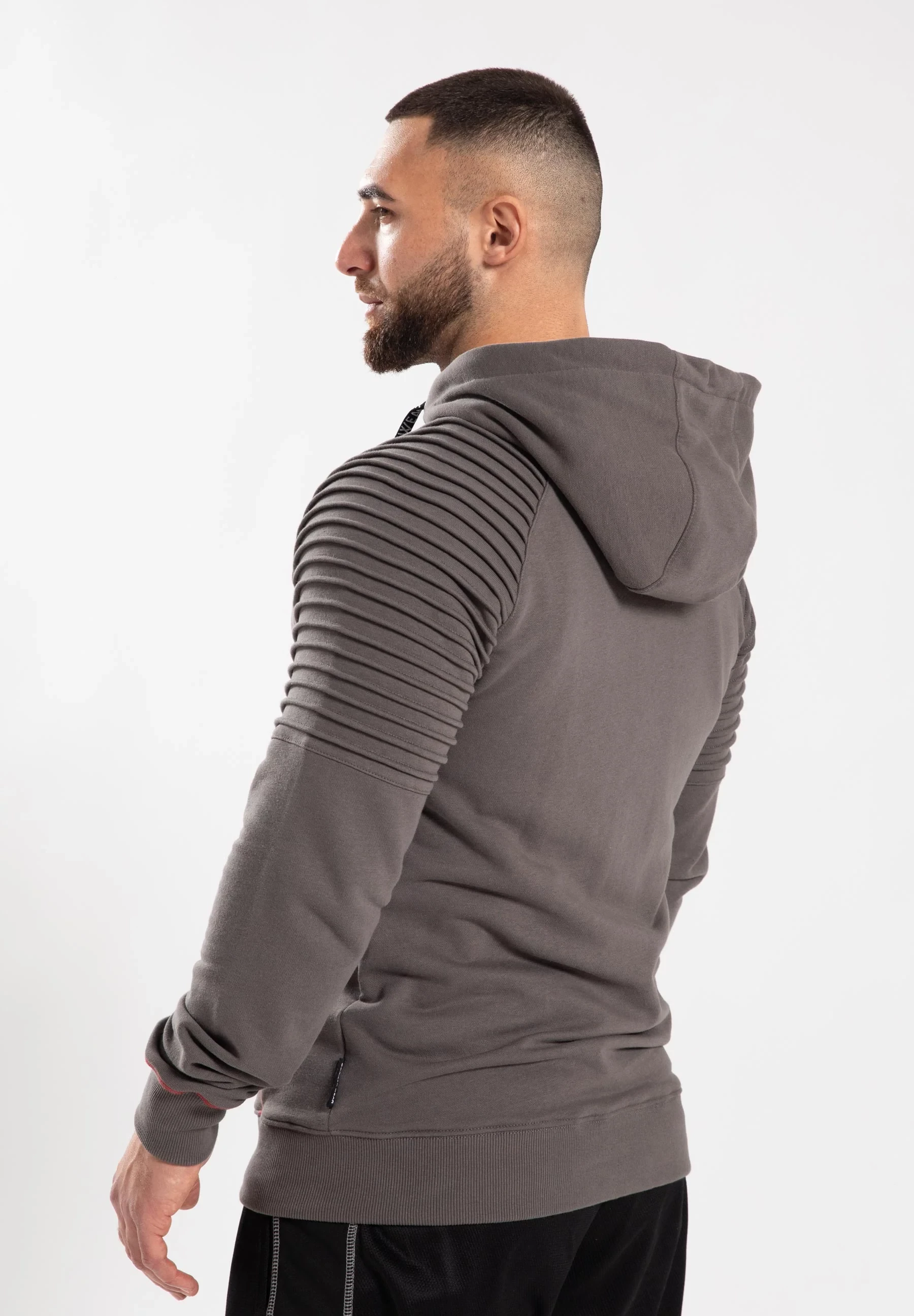 Georgia Zipped Hoodie - Gray [Madhësia: XL]