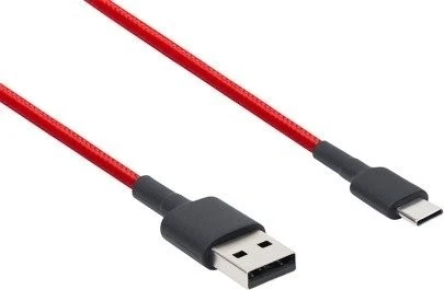Kabllo Xiaomi 6934177703805 USB-A në USB-C 1 m, e kuqe