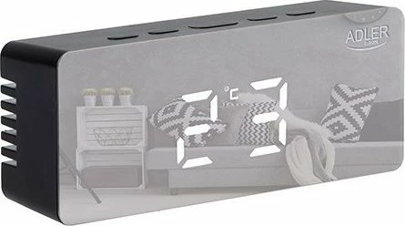 Orë alarmi digjitale Camry AD 1189B, LED display, USB, e zezë