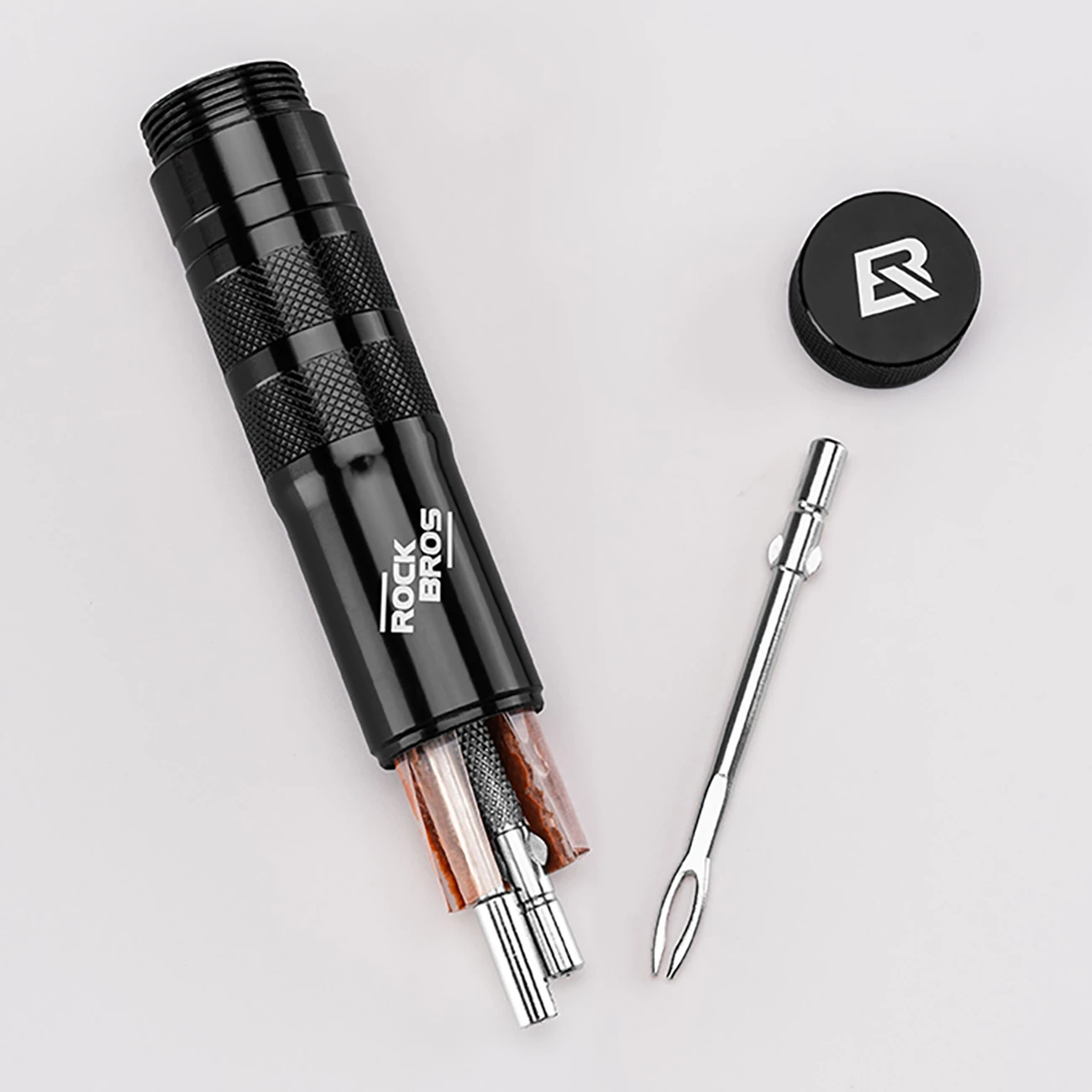 Set për riparim të gomave tubeless Rockbros 43210006001, i zi