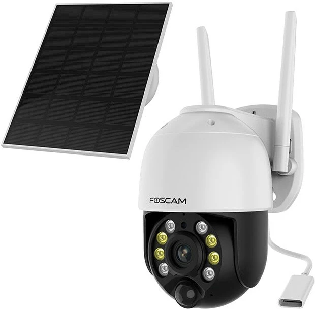 Kamerë IP FOSCAM B4, wireless, me panel diellor, e bardhë