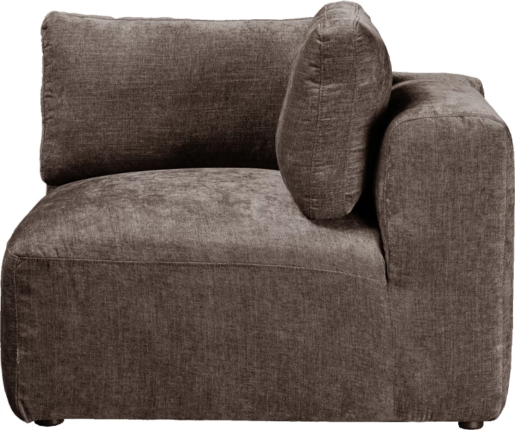 Fotelë këndore BOX me krah të kthyeshëm, ngjyrë kafe Vogue 5, 107x107x85