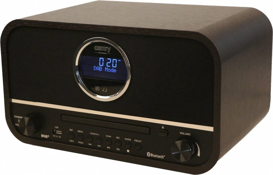 Radio retro Camry CR1182 DAB+/FM/AM Bluetooth CD USB/AUX 15 W, e zezë