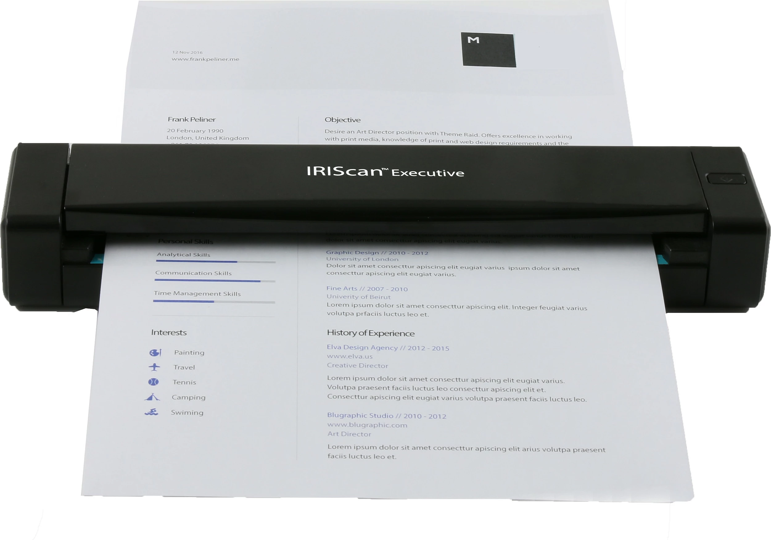 Skaner IRIS IRIScan Executive 4, duplex, A4, 600 dpi, i zi