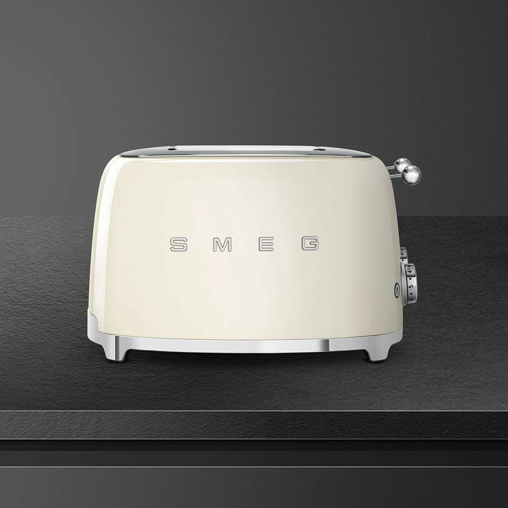 Toaster SMEG TSF03CREU, 4 feta, 2000W, krem
