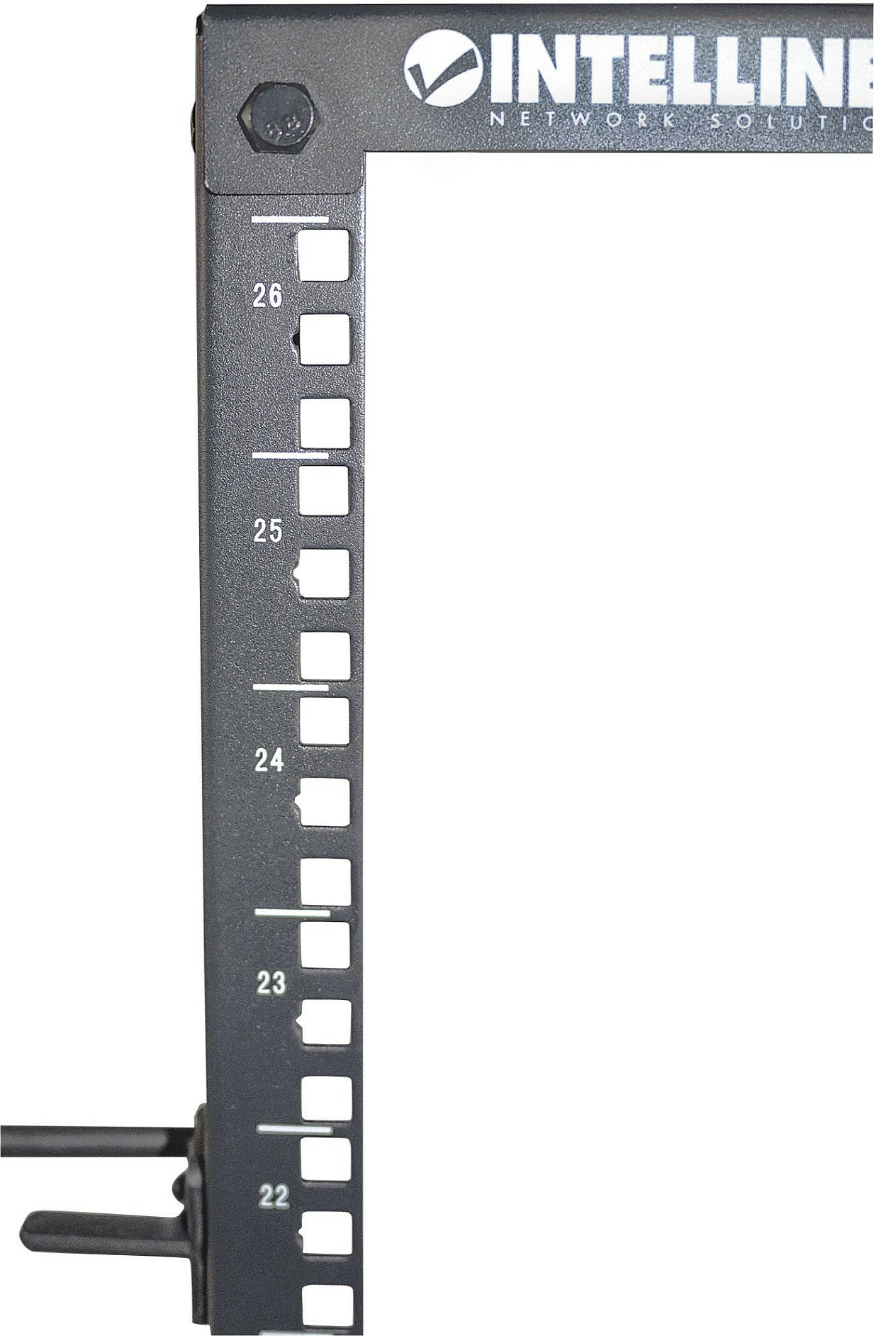Rak rrjeti Intellinet 19", 26U, 4-post open frame, 360kg, i zi
