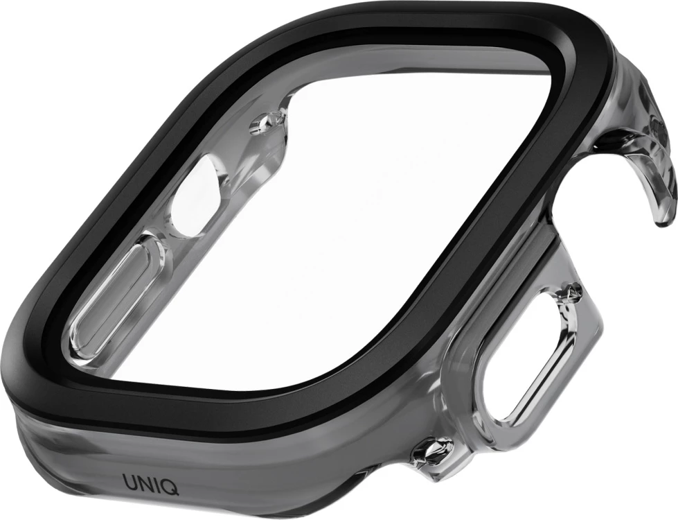 Mbështjellës UNIQ Voute për Apple Watch Ultra 49mm, xham i temperuar, zi