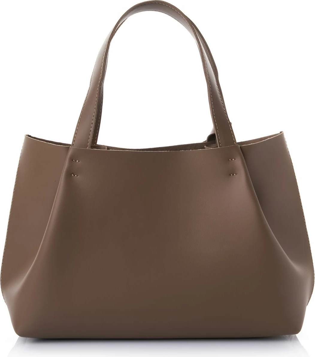 Çantë tote Vince Camuto, Monza, ngjyrë mink e errët