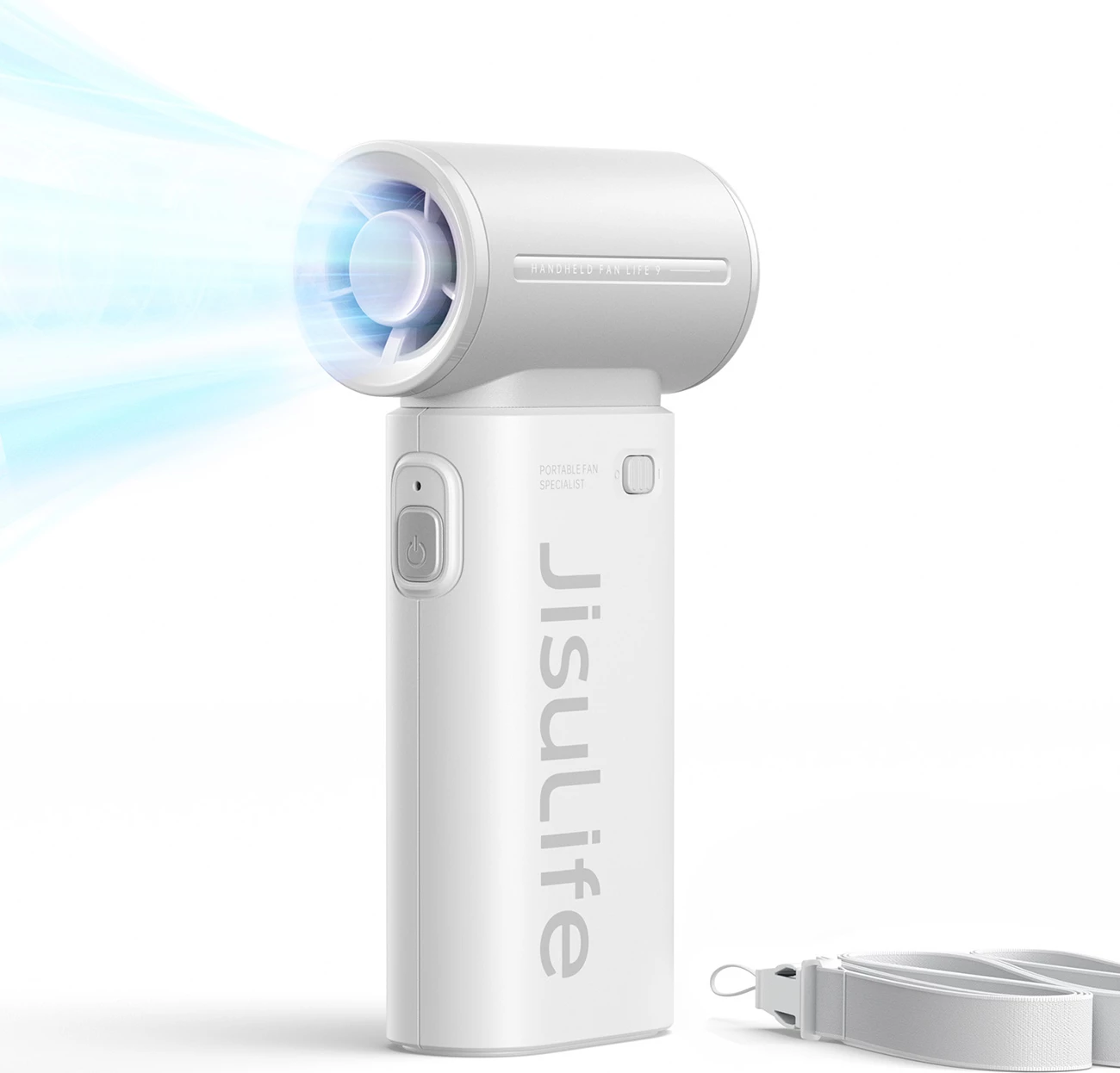 Ventilator dore Jisulife Life9, 3600mAh, USB-C, Gri