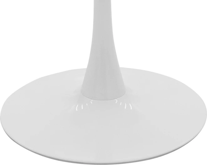 Tavolinë me karrige Balou-Caron, set 5 copë, ngjyrë mermeri të bardhë-natyrale, D100x73cm