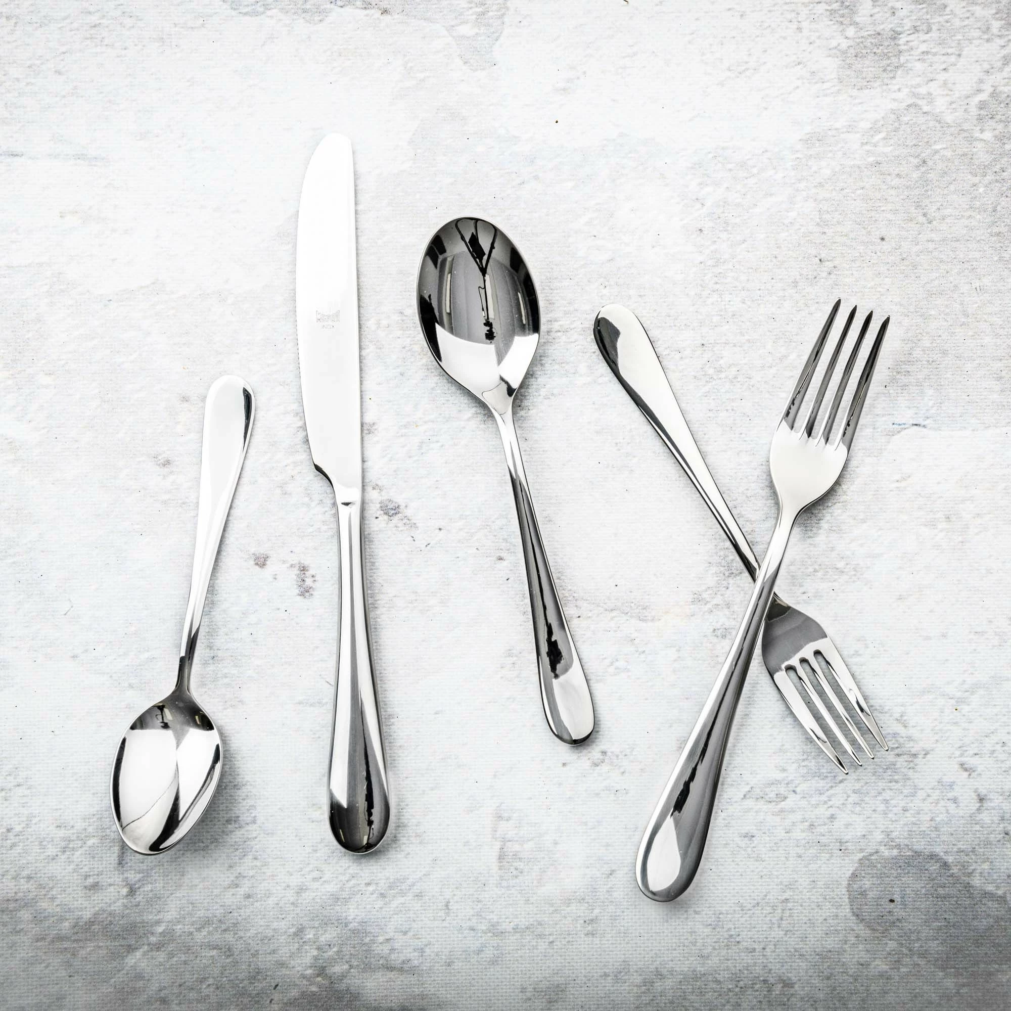 Lugë sallate, Mepra, Natura, çelik inoks 18/10, trashësi 4 mm, inox/argjendtë