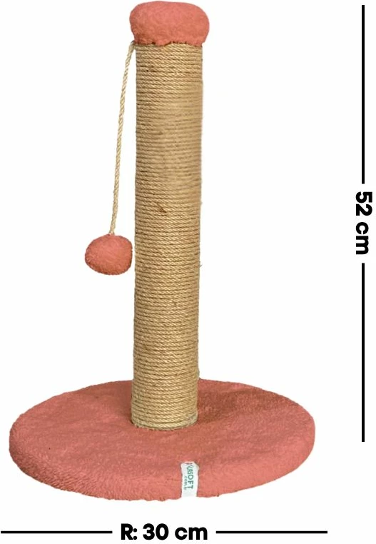 Dërrasë për gërvishtje për mace, Paws & Whiskers, Coris - ngjyrë korale