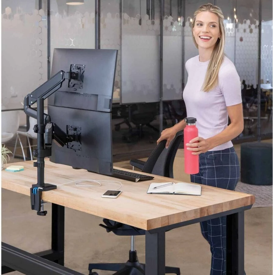 Mbajtëse me krah për monitor Fellowes Ergonomics, 32", e zezë