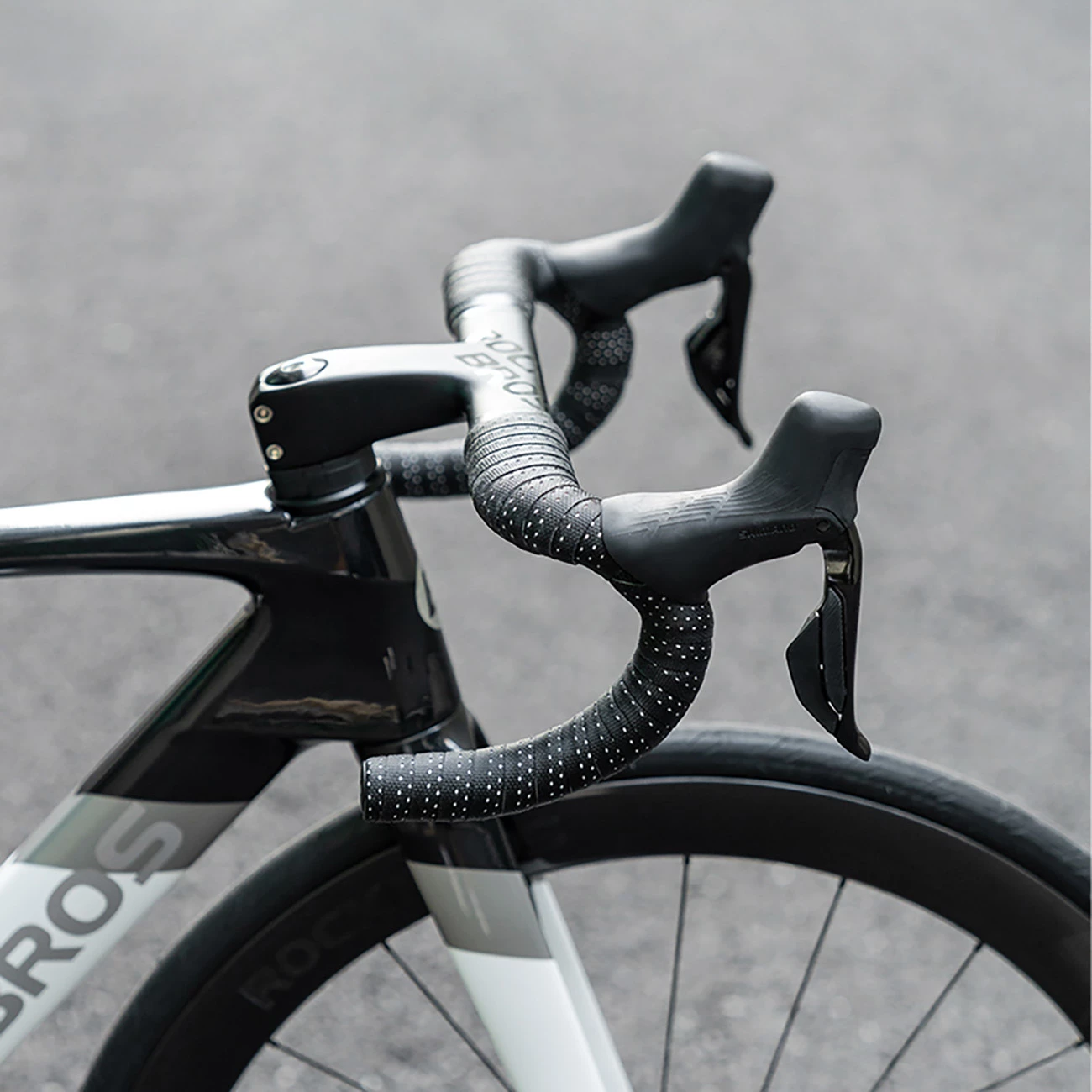 Mbështjellës timoni Rockbros 71240004019, EVA, Power Pattern, i bardhë, set 2 copë