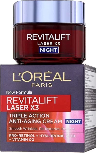 Krem nate L'Oreal Revitalift Laser x3, 50 ml