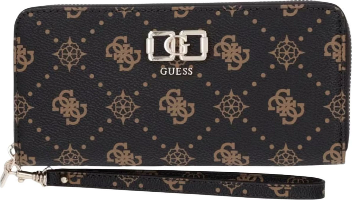 Portofol për femra Guess Emelie Logo SLG Med SWGP99 28146, kafe