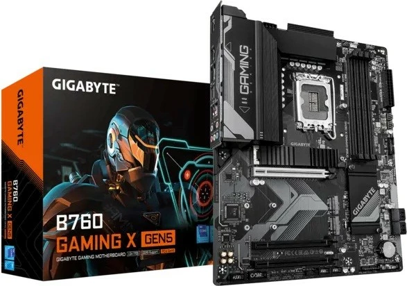 Pllakë amë Gigabyte B760 GAMING X GEN5, ATX, Socket LGA1700, DDR5, PCIe 5.0, E zezë